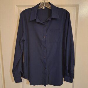 PAUSUS Classic Navy Blouse